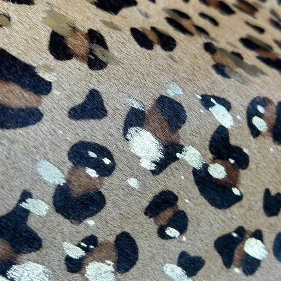 American Darling Cheetah Print & Gold Fringed Cowhide & Leather Purse /Tote Bag - Picture 14 of 15